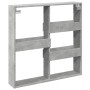 Armario de pared madera ingeniería gris hormigón 80x15x80 cm de , Estantes y estanterías - Ref: Foro24-854547, Precio: 44,81 ...