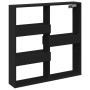 Engineered wood black wall cabinet 80x15x80 cm by , Shelves and shelves - Ref: Foro24-854545, Price: 45,98 €, Discount: %