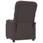 Sillón reclinable de tela marrón oscuro de , Sillones - Ref: Foro24-344895, Precio: 205,62 €, Descuento: %