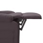 Sillón reclinable de tela marrón oscuro de , Sillones - Ref: Foro24-344895, Precio: 205,62 €, Descuento: %