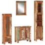 Set of 4-piece solid reclaimed wood bathroom furniture by , Bathroom furniture - Ref: Foro24-352785, Price: 792,09 €, Discoun...