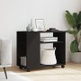 Side table with black engineered wood wheels 70x35x60 cm by , Side tables - Ref: Foro24-853147, Price: 49,28 €, Discount: %