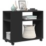 Side table with black engineered wood wheels 70x35x60 cm by , Side tables - Ref: Foro24-853147, Price: 49,28 €, Discount: %