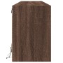 Wall-mounted TV unit with LED in brown oak, 180x31x45 cm. by , TV Furniture - Ref: Foro24-3307946, Price: 177,14 €, Discount: %