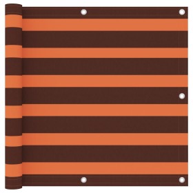 Balcony awning orange and brown oxford fabric 90x400 cm by vidaXL, Umbrellas - Ref: Foro24-134929, Price: 23,52 €, Discount: %