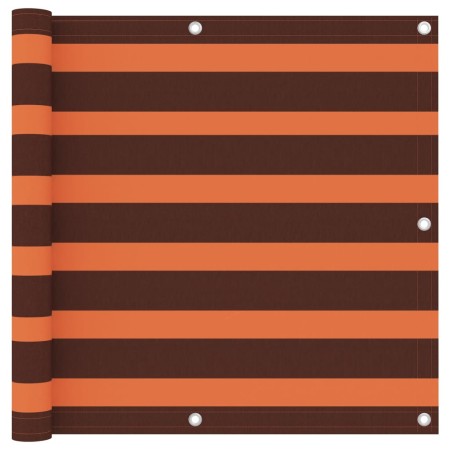 Toldo para balcón tela oxford naranja y marrón 90x400 cm de vidaXL, Sombrillas - Ref: Foro24-134929, Precio: 23,52 €, Descuen...