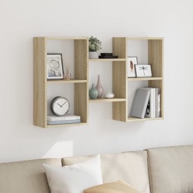 Engineered oak Sonoma wall shelf 96x18x60 cm by , Shelves and shelves - Ref: Foro24-853229, Price: 39,99 €, Discount: %