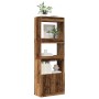 Tall wooden sideboard with aged engineered wood, 63x33x180 cm. by , Bookcases and shelves - Ref: Foro24-3309607, Price: 108,9...