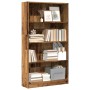 Engineered wood bookshelf in aged color, 80x24x143 cm by , Bookcases and shelves - Ref: Foro24-857851, Price: 68,22 €, Discou...