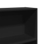 Engineered wood black shelf 80x24x143 cm by , Bookcases and shelves - Ref: Foro24-857845, Price: 71,83 €, Discount: %