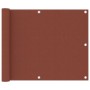 Terracotta oxford fabric balcony awning 75x300 cm by vidaXL, Umbrellas - Ref: Foro24-134972, Price: 15,74 €, Discount: %