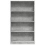 Engineered wood gray concrete shelf 80x24x143 cm by , Bookcases and shelves - Ref: Foro24-857847, Price: 68,16 €, Discount: %