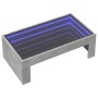 Coffee table with Infinity LED concrete gray 90x50x30 cm by , Coffee table - Ref: Foro24-847619, Price: 110,47 €, Discount: %