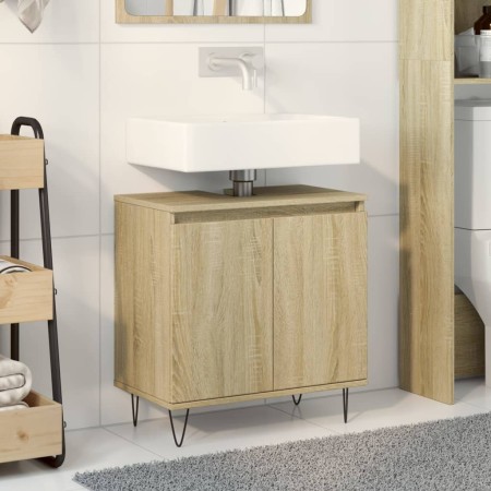 Armario de baño madera de ingeniería roble Sonoma 58x33x60 cm de , Muebles de baño - Ref: Foro24-849674, Precio: 56,45 €, Des...