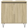 Engineered wood bathroom cabinet in Sonoma oak, 58x33x60 cm. by , Bathroom furniture - Ref: Foro24-849674, Price: 59,77 €, Di...