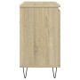 Engineered wood bathroom cabinet in Sonoma oak, 58x33x60 cm. by , Bathroom furniture - Ref: Foro24-849674, Price: 59,77 €, Di...