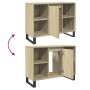 Mueble de baño madera de ingeniería roble Sonoma 80x33x60 cm de , Muebles de baño - Ref: Foro24-849681, Precio: 78,77 €, Desc...