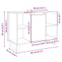 Mueble de baño madera de ingeniería roble Sonoma 80x33x60 cm de , Muebles de baño - Ref: Foro24-849681, Precio: 78,77 €, Desc...