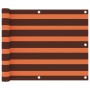 Balcony awning orange and brown oxford fabric 75x400 cm by vidaXL, Umbrellas - Ref: Foro24-134925, Price: 22,17 €, Discount: %