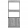 Aparador de madera de ingeniería gris Sonoma 63x33x140 cm de , Librerías y estanterías - Ref: Foro24-855111, Precio: 90,41 €,...