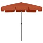 Sombrilla de playa terracota 200x125 cm de vidaXL, Sombrillas - Ref: Foro24-314732, Precio: 46,88 €, Descuento: %