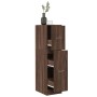 Medicine cabinet made of brown oak wood, 30x41x118 cm. by , Lockers and storage cabinets - Ref: Foro24-855166, Price: 88,44 €...