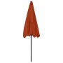 Terracotta beach umbrella 200x125 cm by vidaXL, Umbrellas - Ref: Foro24-314732, Price: 46,99 €, Discount: %