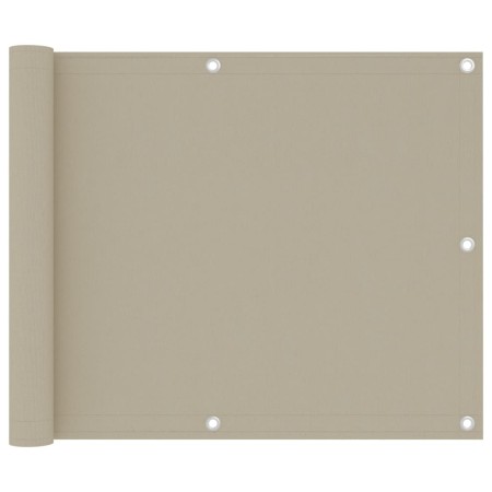 Toldo para balcón tela oxford beige 75x500 cm de vidaXL, Sombrillas - Ref: Foro24-134938, Precio: 24,36 €, Descuento: %