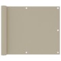 Toldo para balcón tela oxford beige 75x500 cm de vidaXL, Sombrillas - Ref: Foro24-134938, Precio: 24,36 €, Descuento: %