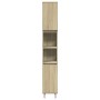 3-piece bathroom furniture set made of Sonoma oak plywood. by , Bathroom furniture - Ref: Foro24-3307680, Price: 205,37 €, Di...