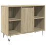 3-piece bathroom furniture set made of Sonoma oak plywood. by , Bathroom furniture - Ref: Foro24-3307680, Price: 205,37 €, Di...