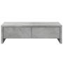 Monitor stand made of gray concrete wood drawers 50x27x15 cm by , Computer bases and risers - Ref: Foro24-854664, Price: 30,9...