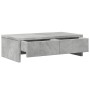 Monitor stand made of gray concrete wood drawers 50x27x15 cm by , Computer bases and risers - Ref: Foro24-854664, Price: 30,9...