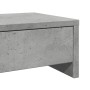 Monitor stand made of gray concrete wood drawers 50x27x15 cm by , Computer bases and risers - Ref: Foro24-854664, Price: 30,9...