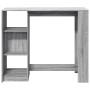 Mesa alta con estante gris Sonoma 124x46x103,5 cm de , Mesas de cocina y de comedor - Ref: Foro24-854396, Precio: 87,39 €, De...