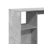 Bar table with gray concrete wood shelf 124x46x103.5 cm by , Kitchen and dining tables - Ref: Foro24-854394, Price: 84,01 €, ...