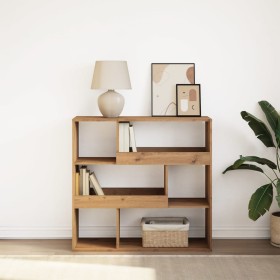 Oak artisan space divider shelf 100x33x94.5 cm by , Bookcases and shelves - Ref: Foro24-854444, Price: 82,99 €, Discount: %