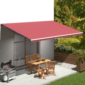 Replacement fabric for burgundy red awning 6x3.5 m by vidaXL, Awnings - Ref: Foro24-311974, Price: 92,34 €, Discount: %