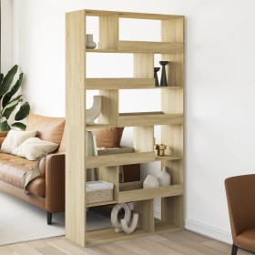 Room divider in Sonoma oak wood 100x33x187.5 cm by , Bookcases and shelves - Ref: Foro24-3309503, Price: 161,47 €, Discount: %