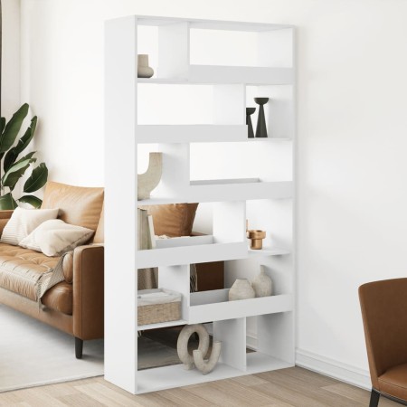 Raumteiler aus weißem Ingenieurholz 100x33x187,5 cm von , Bücherregale und Regale - Ref: Foro24-3309501, Preis: 165,98 €, Rab...