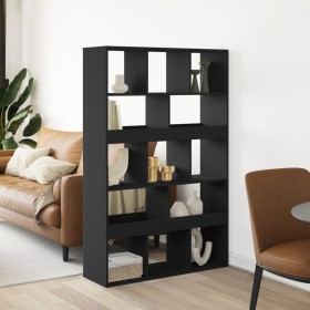 Room divider in black engineered wood 100x33x156.5 cm by , Bookcases and shelves - Ref: Foro24-3309529, Price: 145,99 €, Disc...