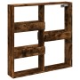 Engineered wood smoked oak wall cabinet 80x15x80 cm by , Shelves and shelves - Ref: Foro24-854548, Price: 44,99 €, Discount: %