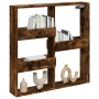 Engineered wood smoked oak wall cabinet 80x15x80 cm by , Shelves and shelves - Ref: Foro24-854548, Price: 44,99 €, Discount: %