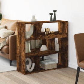 Engineered wood smoked oak bookshelf 100x33x94.5 cm by , Bookcases and shelves - Ref: Foro24-3309478, Price: 82,99 €, Discoun...