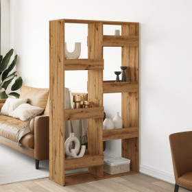 Room divider oak wood artisian 100x33x175 cm by , Bookcases and shelves - Ref: Foro24-3309581, Price: 130,99 €, Discount: %