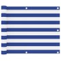 Balcony awning in white and blue Oxford fabric 75x400 cm by vidaXL, Umbrellas - Ref: Foro24-134913, Price: 22,17 €, Discount: %