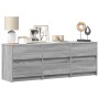 TV stand in gray Sonoma engineered wood 140x34x50 cm by , TV Furniture - Ref: Foro24-3307924, Price: 165,15 €, Discount: %