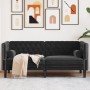 Zweisitziges Chesterfield-Sofa mit schwarzen Samtkissen. von , Sofas - Ref: Foro24-372688, Preis: 279,07 €, Rabatt: %