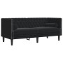 Sofá Chesterfield 2 plazas con cojines terciopelo negro de , Sofás - Ref: Foro24-372688, Precio: 279,07 €, Descuento: %