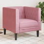 Sillón Chesterfield de terciopelo rosa de , Sofás - Ref: Foro24-372676, Precio: 178,87 €, Descuento: %